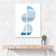 Abstract Shapes In Blue and Grey