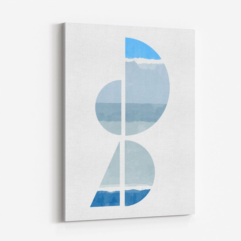 Abstract Shapes In Blue and Grey