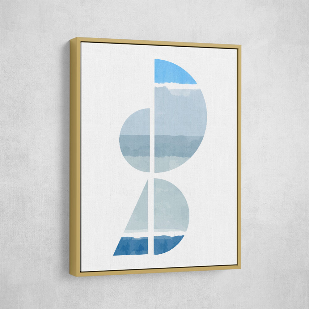 Abstract Shapes In Blue and Grey