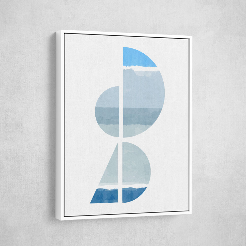 Abstract Shapes In Blue and Grey