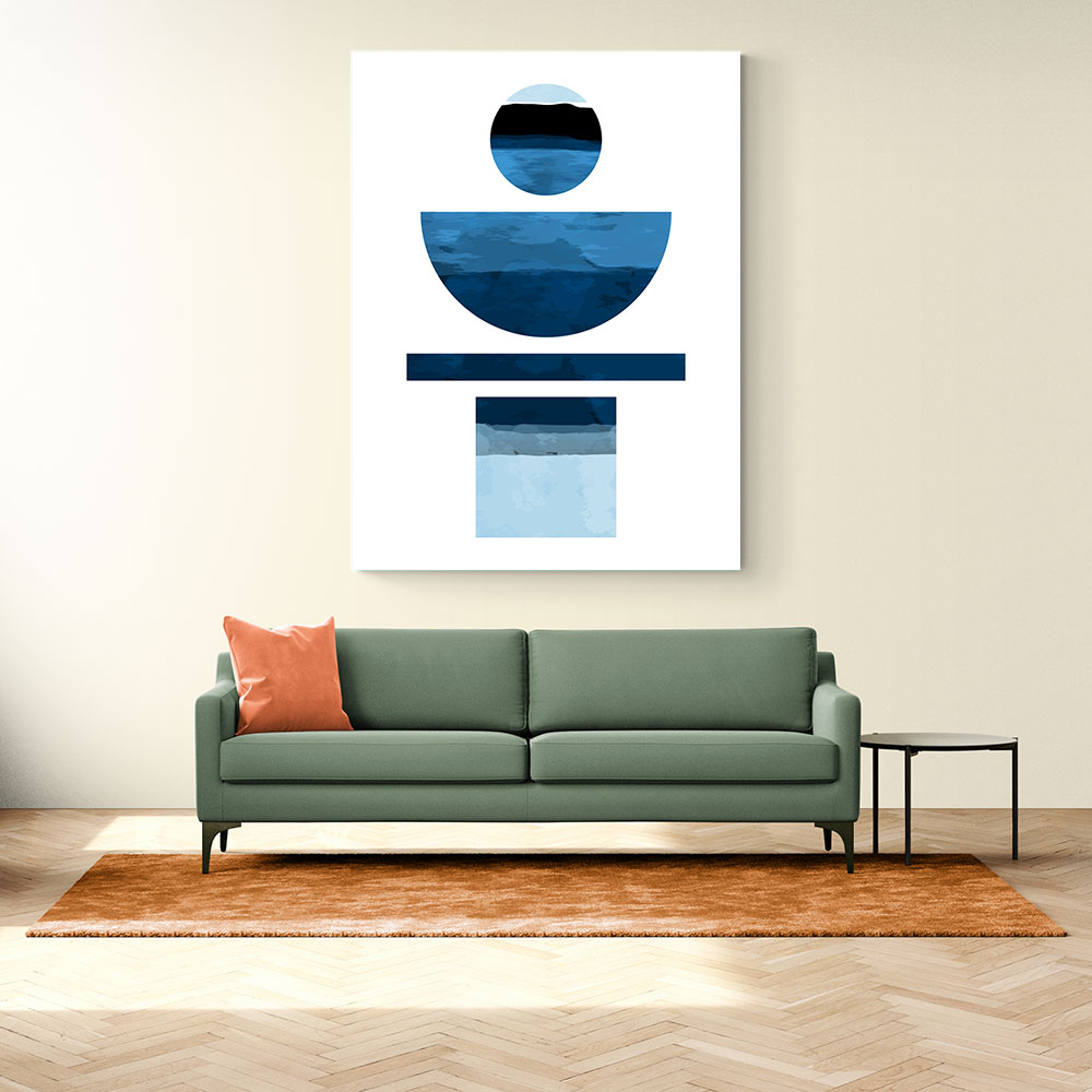 Abstract Shapes In Blue