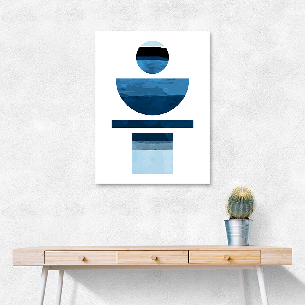 Abstract Shapes In Blue
