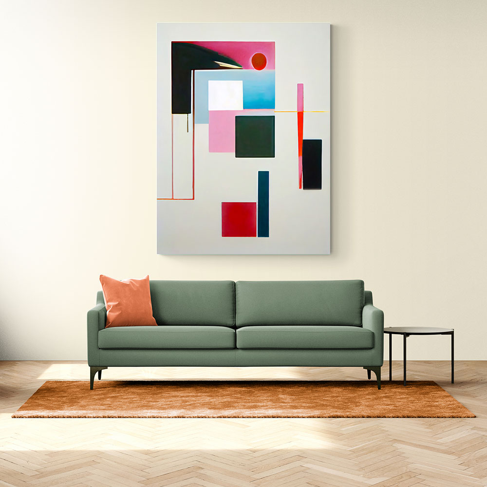 Geometric Abstract Shapes 3 Wall Art