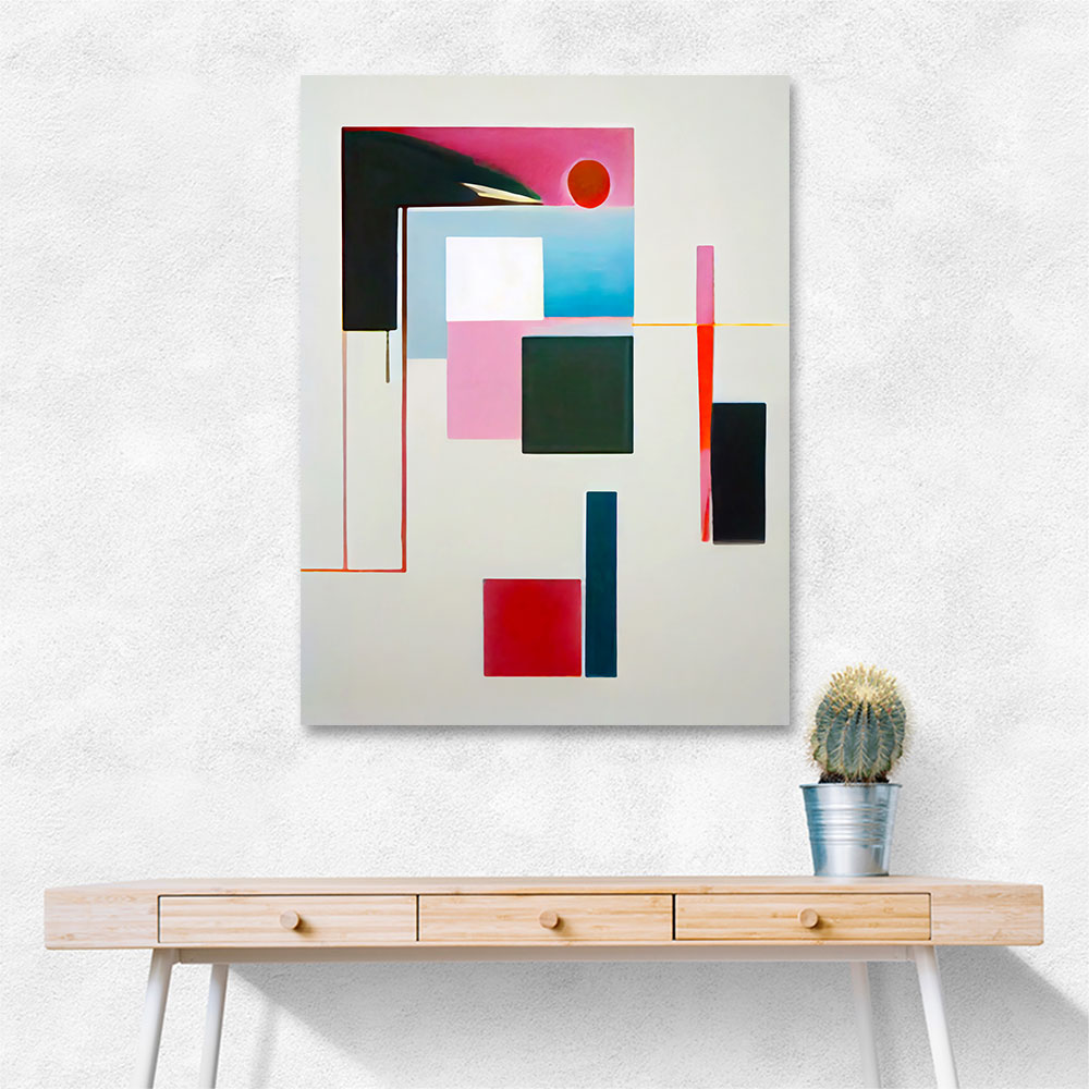 Geometric Abstract Shapes 3 Wall Art