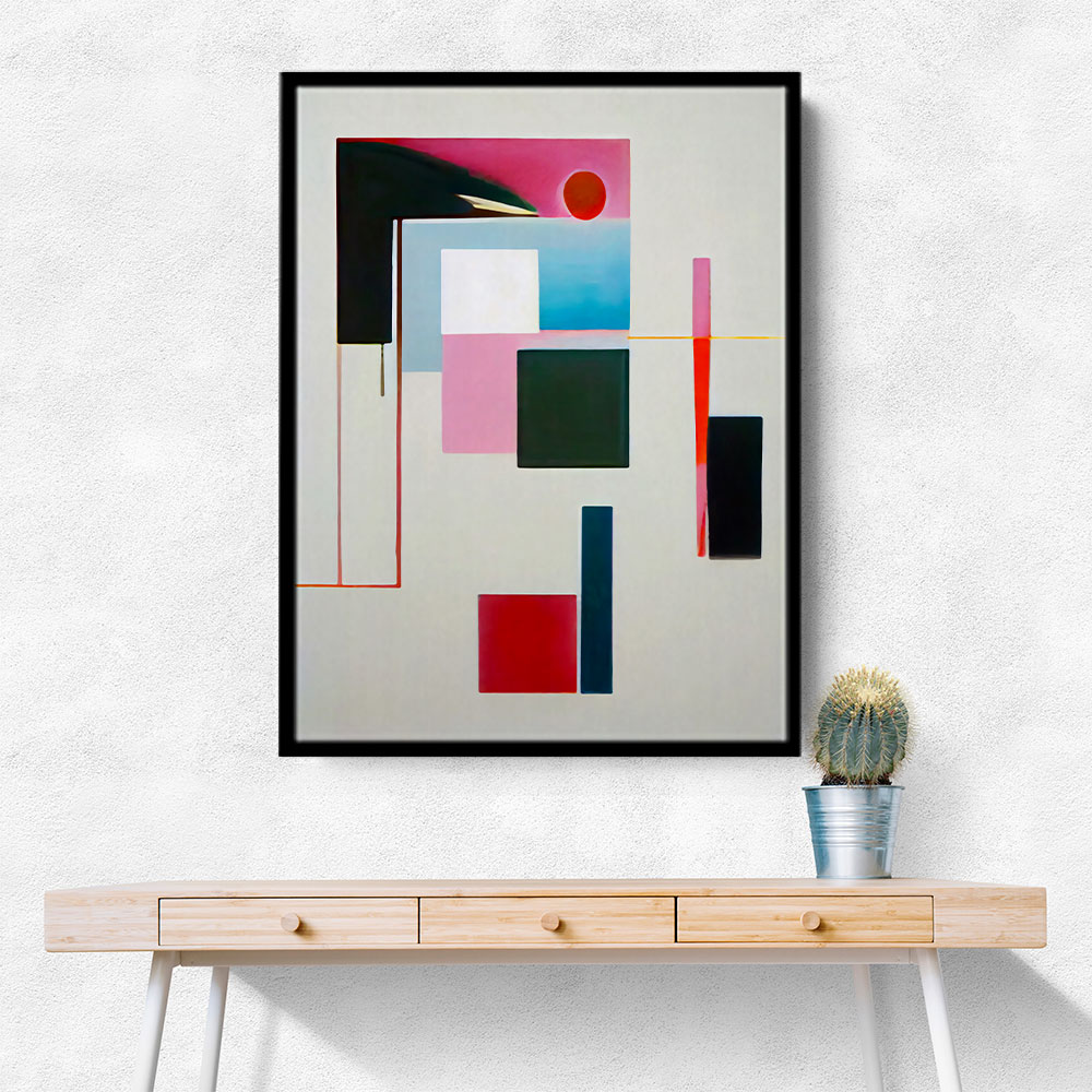 Geometric Abstract Shapes 3 Wall Art