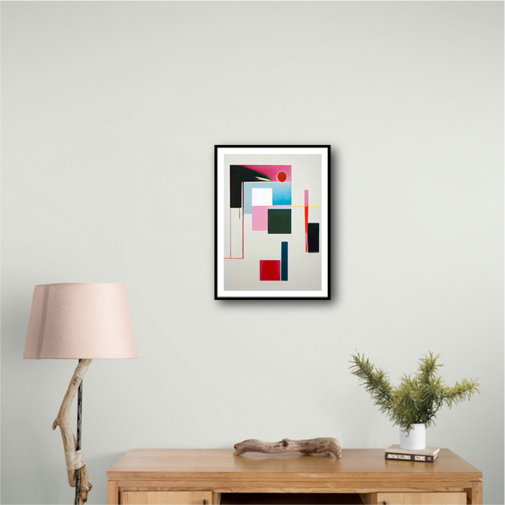 Geometric Abstract Shapes 3 Wall Art