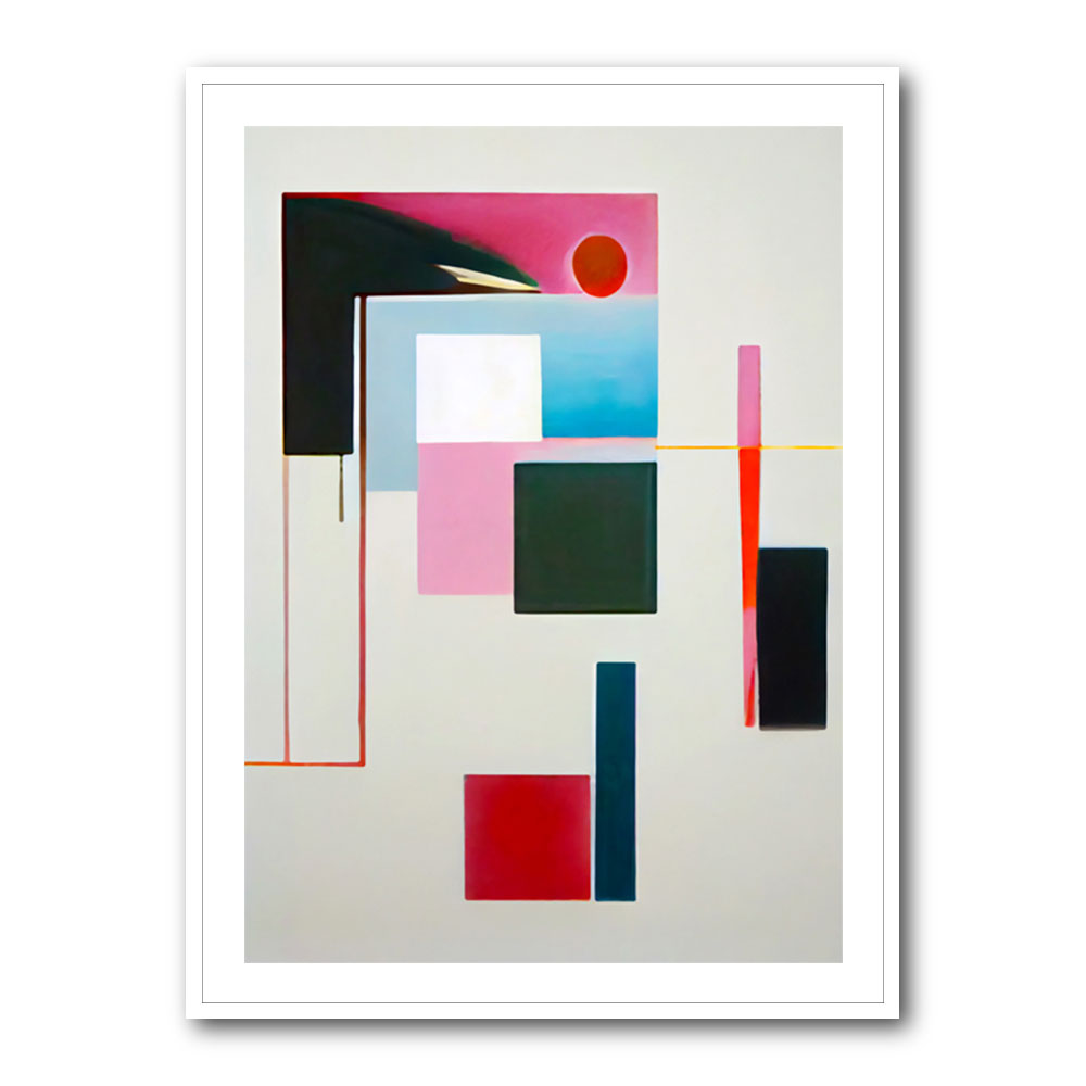 Geometric Abstract Shapes 3 Wall Art