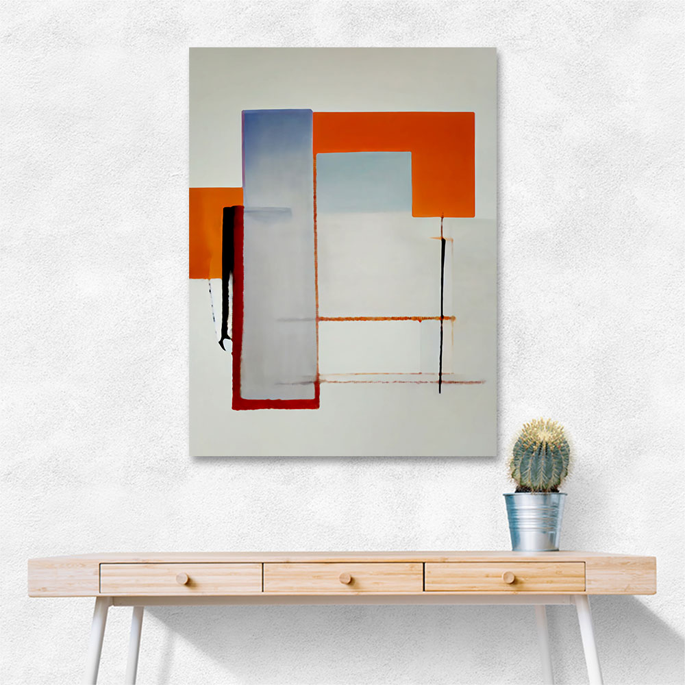 Geometric Abstract Shapes 4 Wall Art