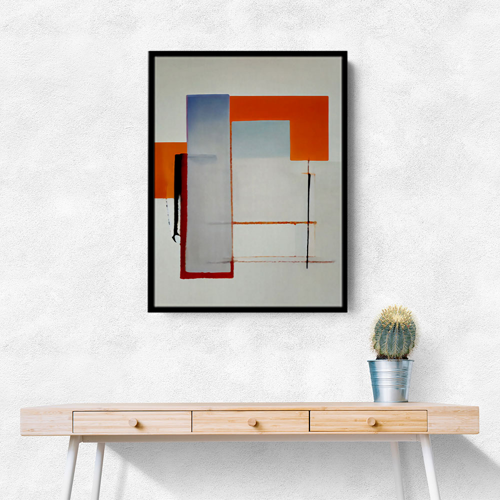 Geometric Abstract Shapes 4 Wall Art
