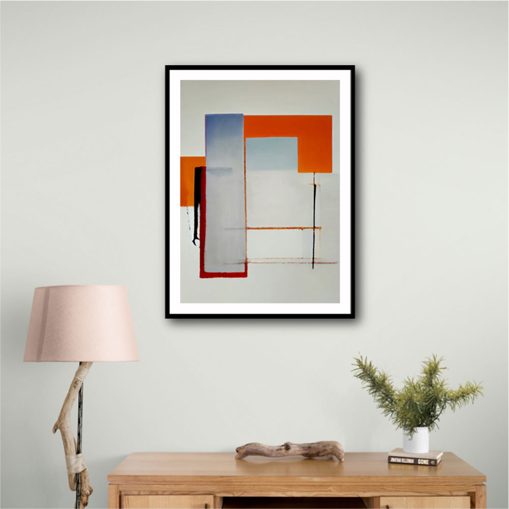 Geometric Abstract Shapes 4 Wall Art