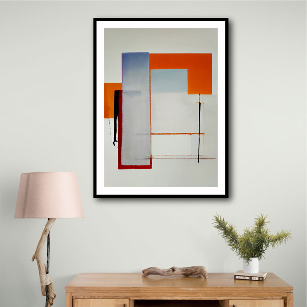 Geometric Abstract Shapes 4 Wall Art