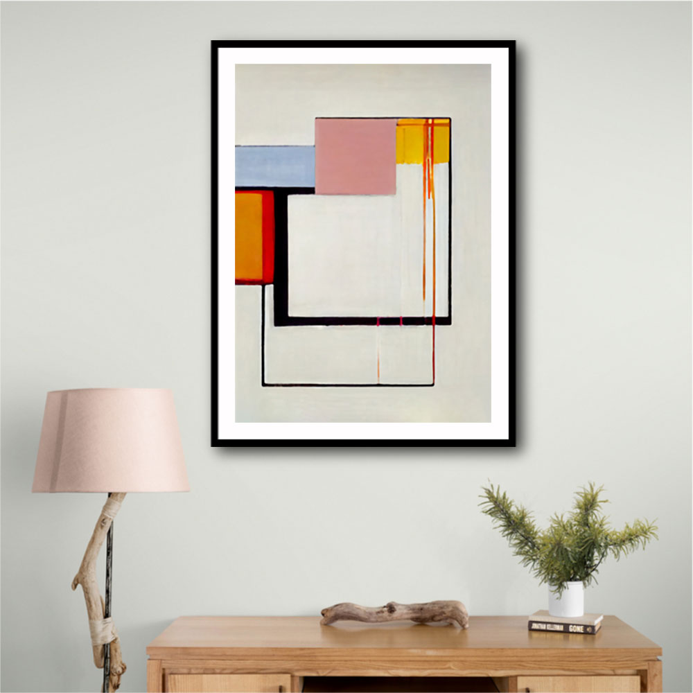 Geometric Abstract Shapes 5 Wall Art