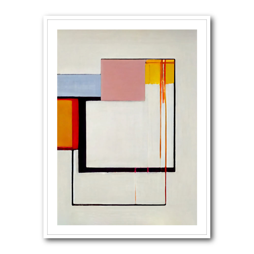 Geometric Abstract Shapes 5 Wall Art