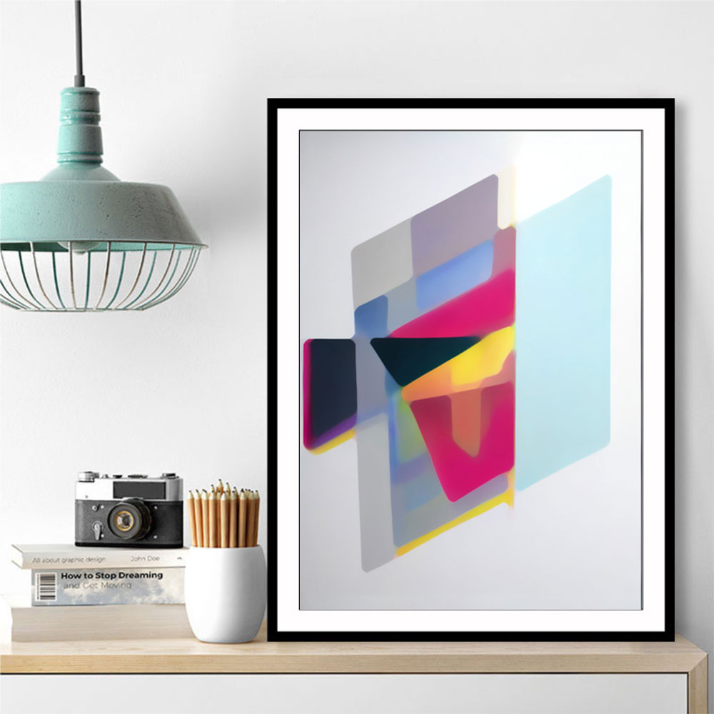 Geometric Abstract Shapes 10 Wall Art