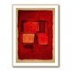 Red Abstract Squares In Rothko Style Wall Art