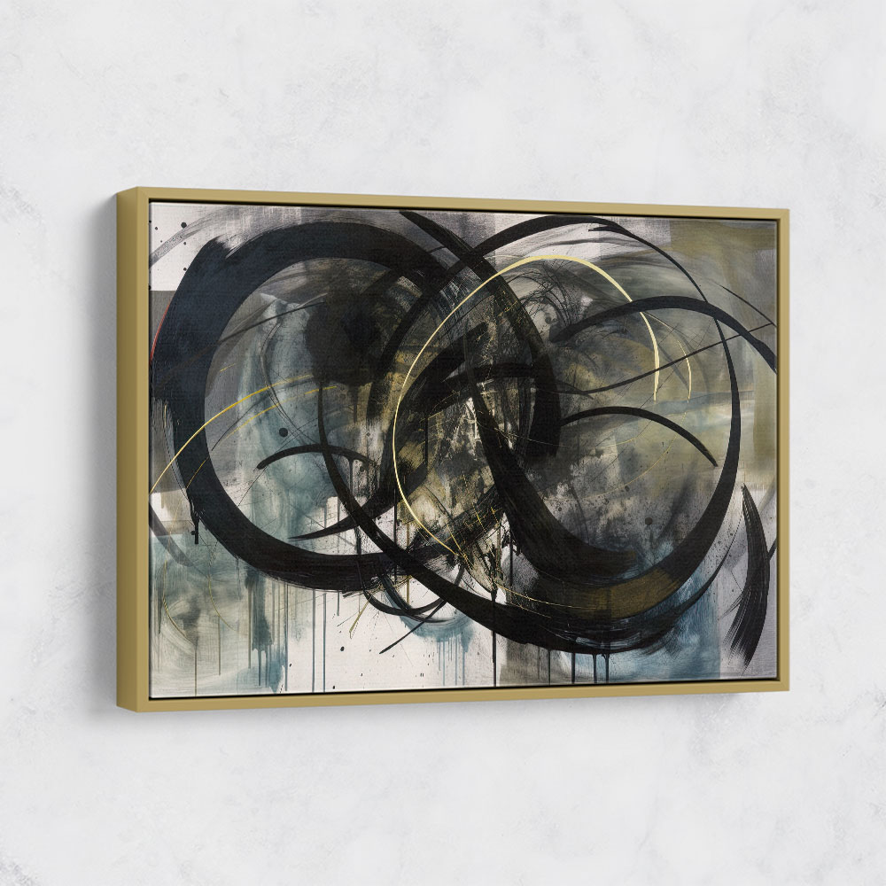 Black & Gold Abstract Circles Black & Gold Abstract Circles