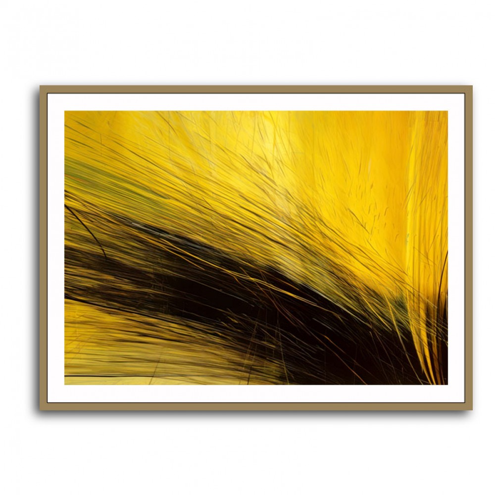 Gold & Black Abstract Lines 2