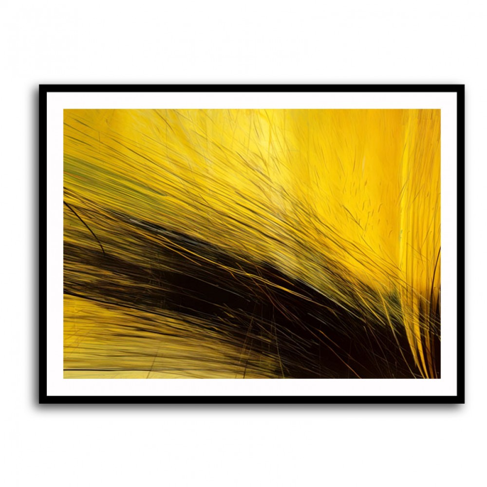 Gold & Black Abstract Lines 2