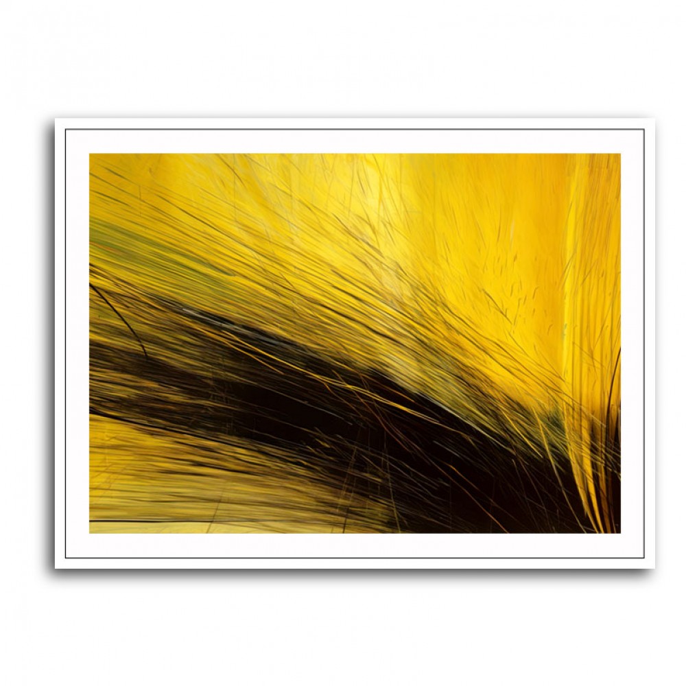 Gold & Black Abstract Lines 2