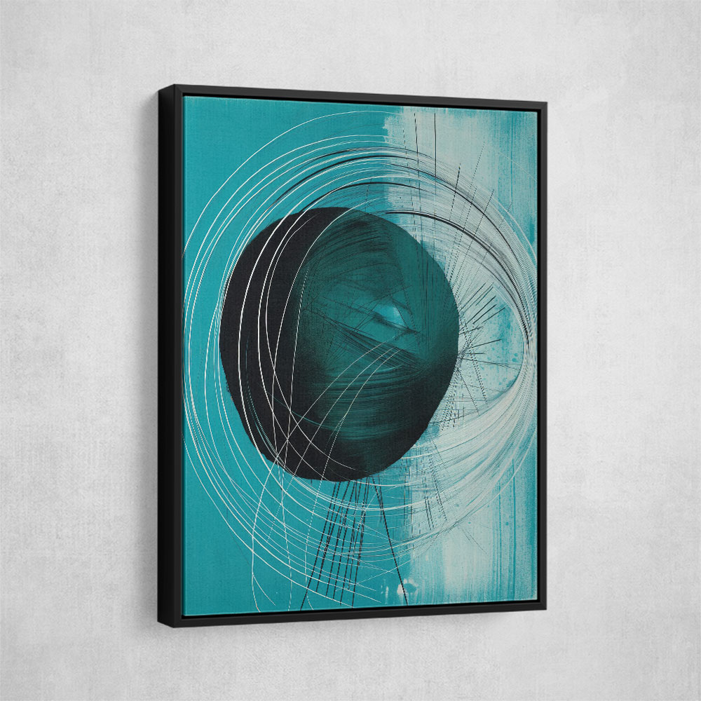 Drop & Circles Abstract In Blue Drop & Circles Abstract In Blue