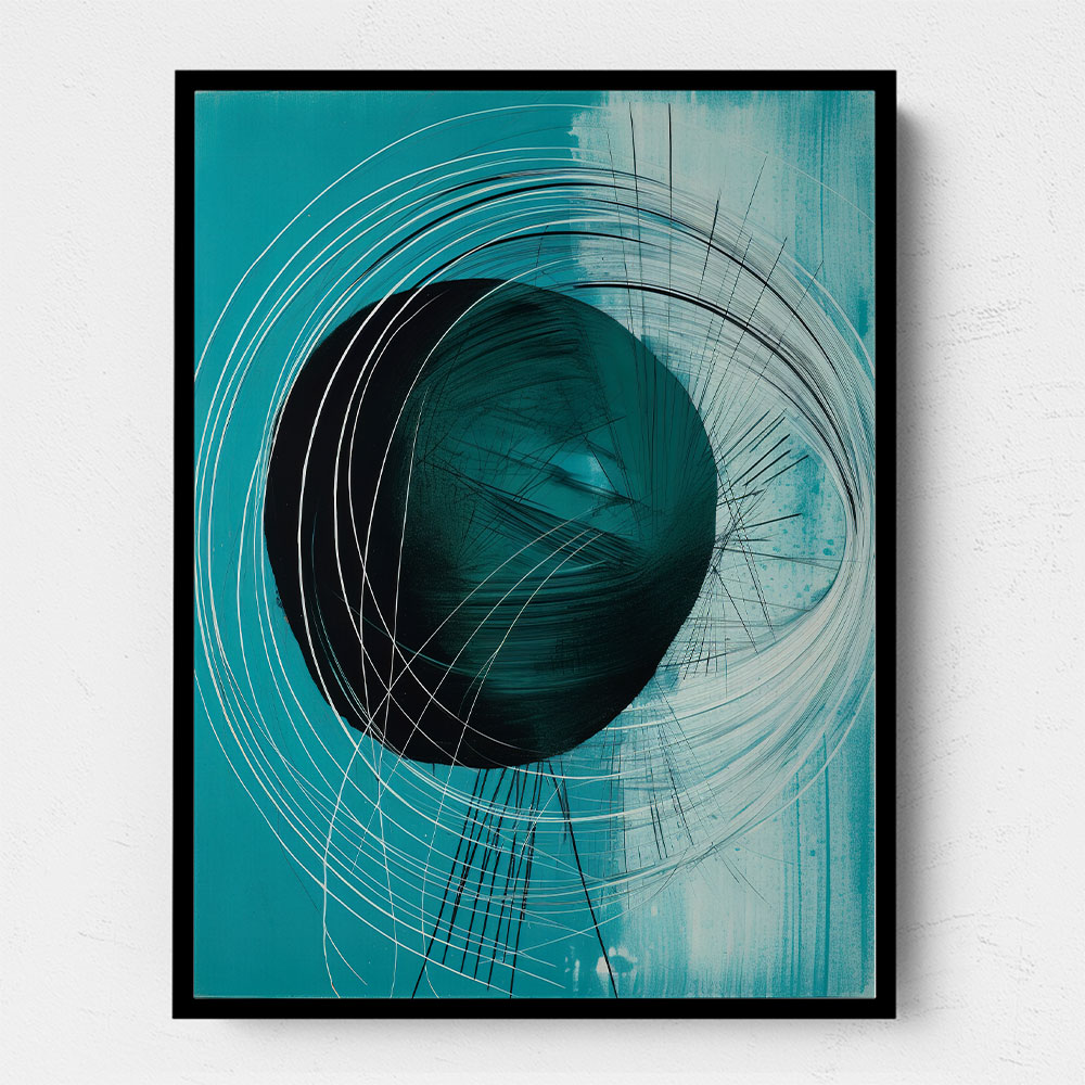 Drop & Circles Abstract In Blue Drop & Circles Abstract In Blue