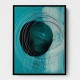 Drop & Circles Abstract In Blue Drop & Circles Abstract In Blue