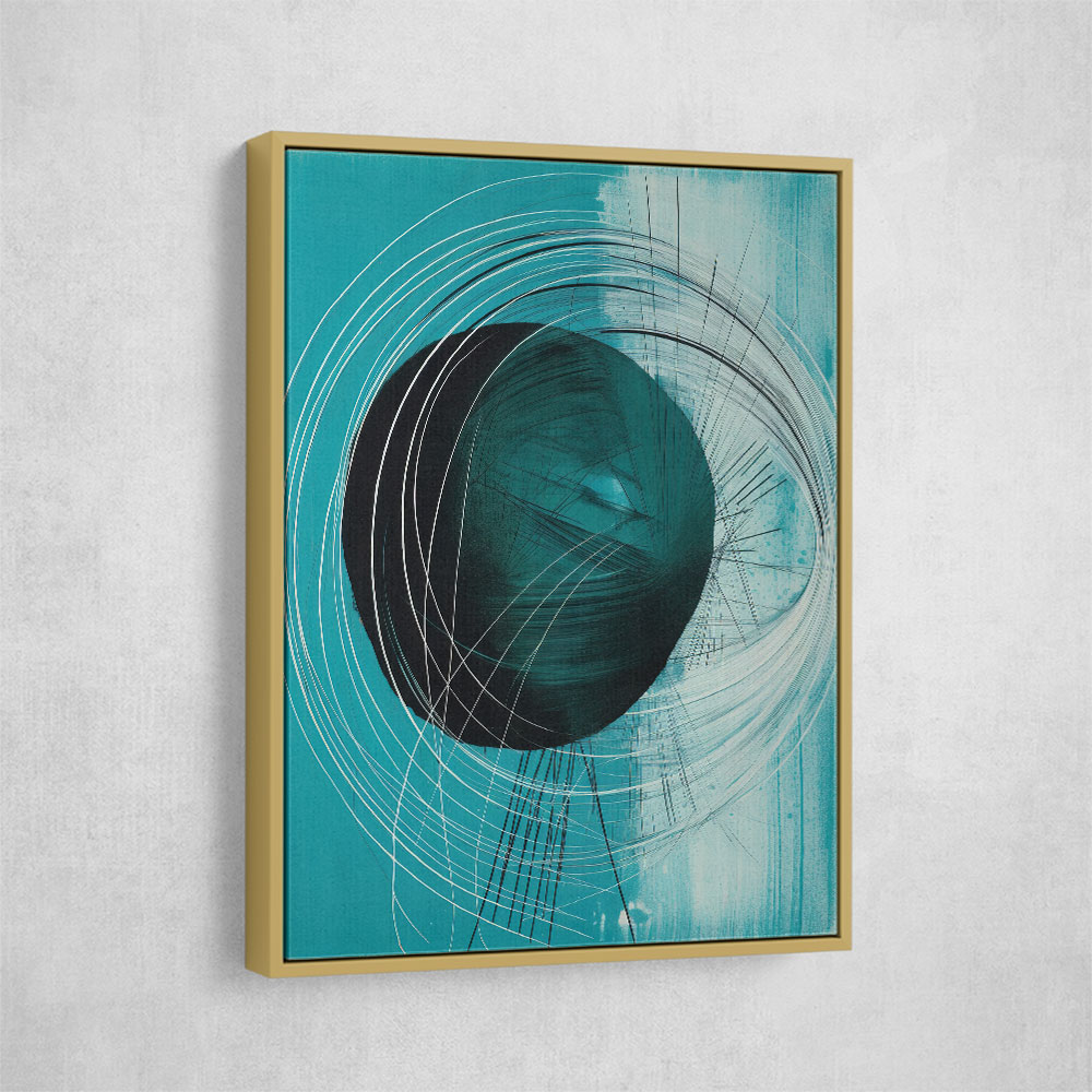 Drop & Circles Abstract In Blue Drop & Circles Abstract In Blue