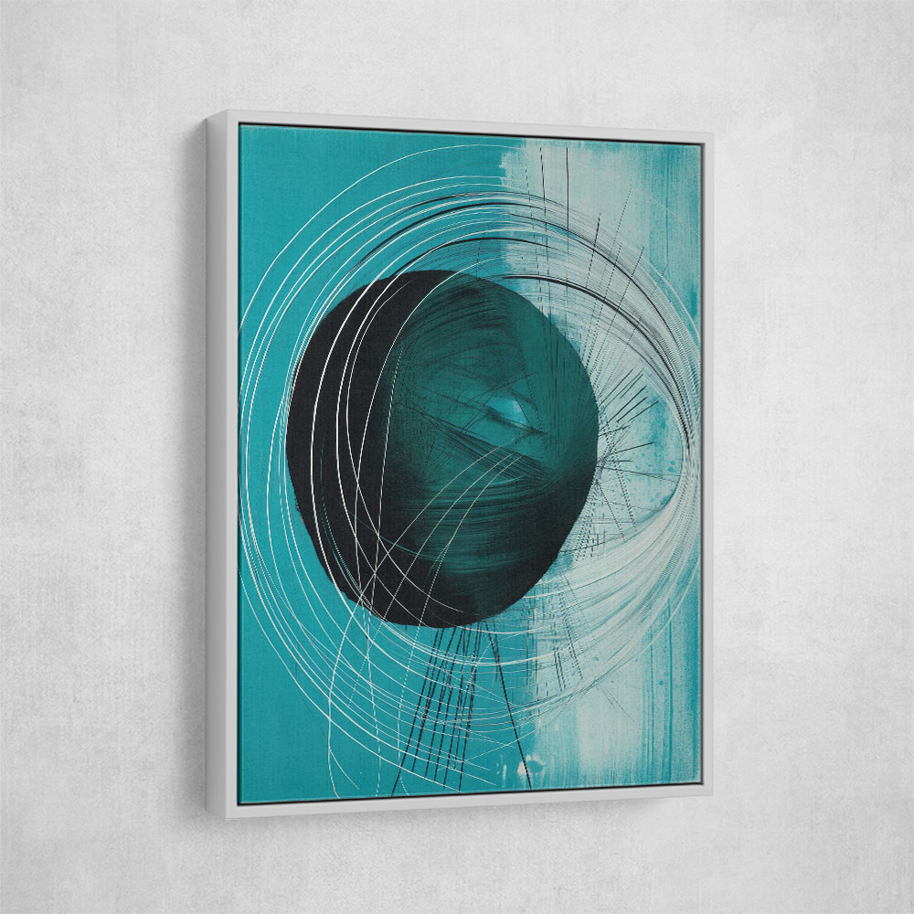 Drop & Circles Abstract In Blue Drop & Circles Abstract In Blue