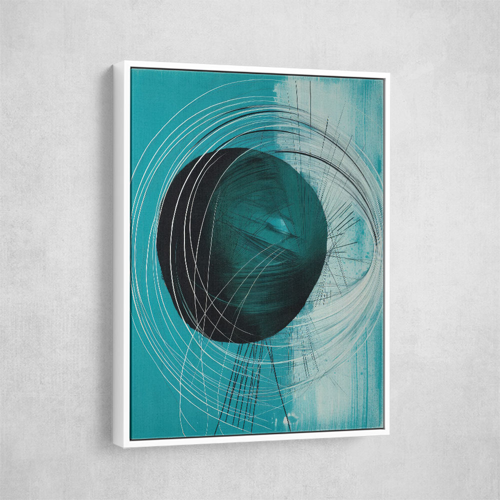 Drop & Circles Abstract In Blue Drop & Circles Abstract In Blue