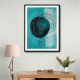 Drop & Circles Abstract In Blue Drop & Circles Abstract In Blue