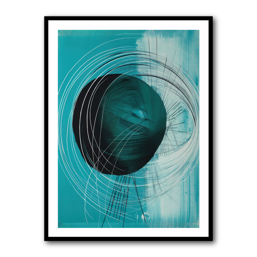 Drop & Circles Abstract In Blue Drop & Circles Abstract In Blue