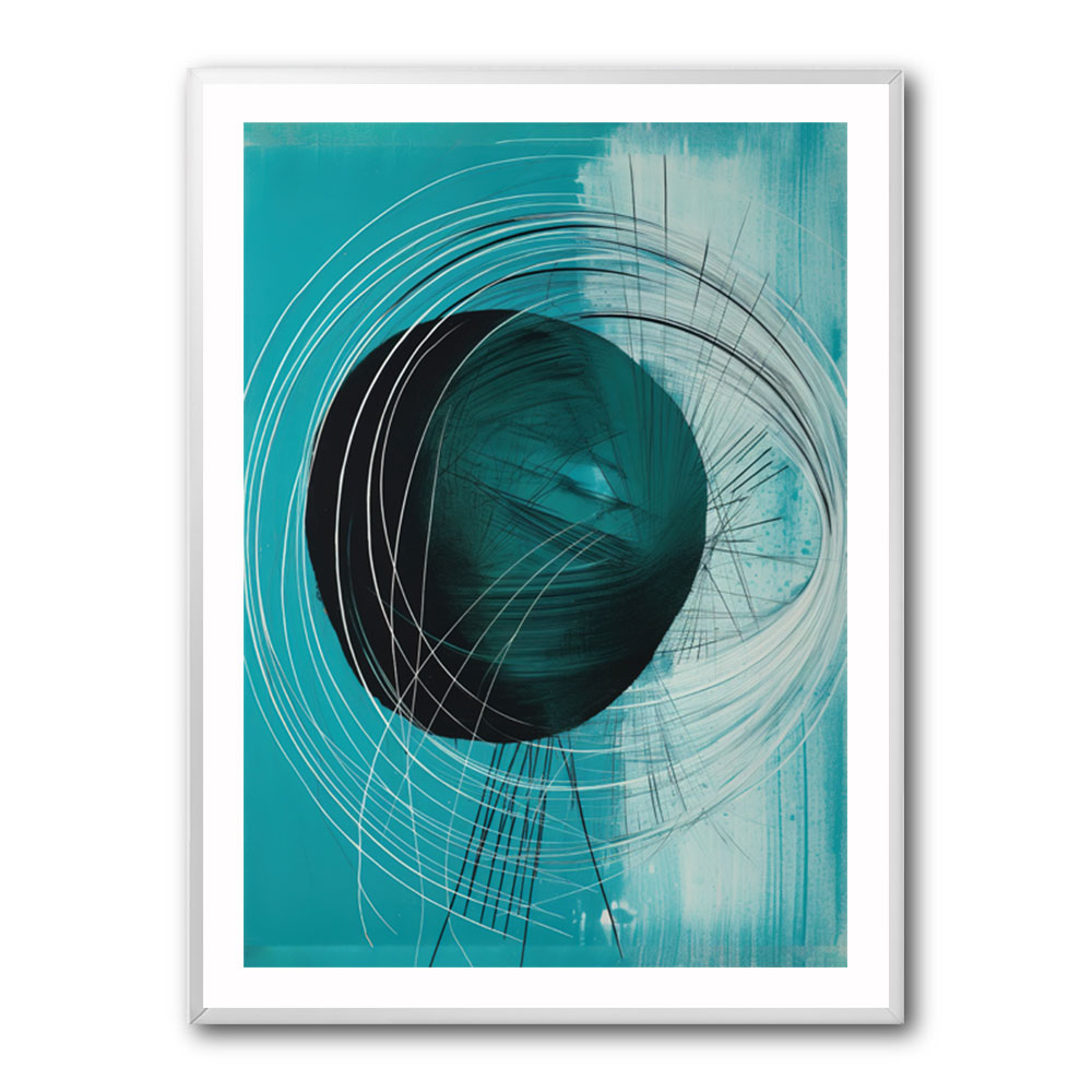 Drop & Circles Abstract In Blue Drop & Circles Abstract In Blue