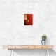 Red Abstract Squares In Rothko Style Wall Art