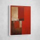 Red Abstract Squares In Rothko Style Wall Art