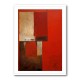 Red Abstract Squares In Rothko Style Wall Art