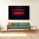 Black & Red Abstract Squares In Rothko Style Wall Art