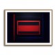 Black & Red Abstract Squares In Rothko Style Wall Art