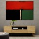 Black, Green & Red Abstract Squares In Rothko Style Wall Art Black, Green & Red Abstract Squares In Rothko Style Wall Art