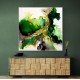 Framed Canvas Size:: Super Size 140 x 140 cm Alcohol Ink 3 Abstract Wall Art