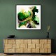 Framed Print Size:: Extra Large 90 x 90 cm Alcohol Ink 3 Abstract Wall Art