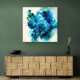 Alcohol Ink Light Blue Abstract Wall Art