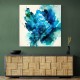 Alcohol Ink Light Blue Abstract Wall Art