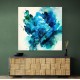 Alcohol Ink Light Blue Abstract Wall Art