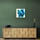 Alcohol Ink Light Blue Abstract Wall Art