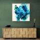 Alcohol Ink Light Blue Abstract Wall Art