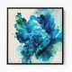 Alcohol Ink Light Blue Abstract Wall Art