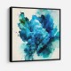 Alcohol Ink Light Blue Abstract Wall Art