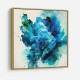 Alcohol Ink Light Blue Abstract Wall Art