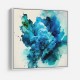 Alcohol Ink Light Blue Abstract Wall Art