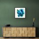 Alcohol Ink Light Blue Abstract Wall Art